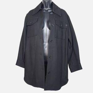 & Other Stories Stockholm Atelier Women XS boyfriend jacket coat wool bl oversiz